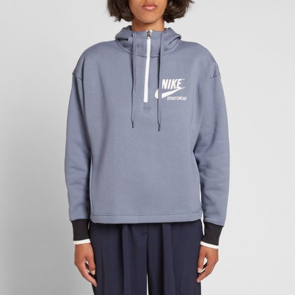 NWOT Nike Archive Hoody, Armory Blue and Sail, XS